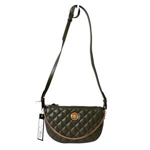 Sale ends 3/22 Versace Medusa Quilted Olive Green Crossbody Bag